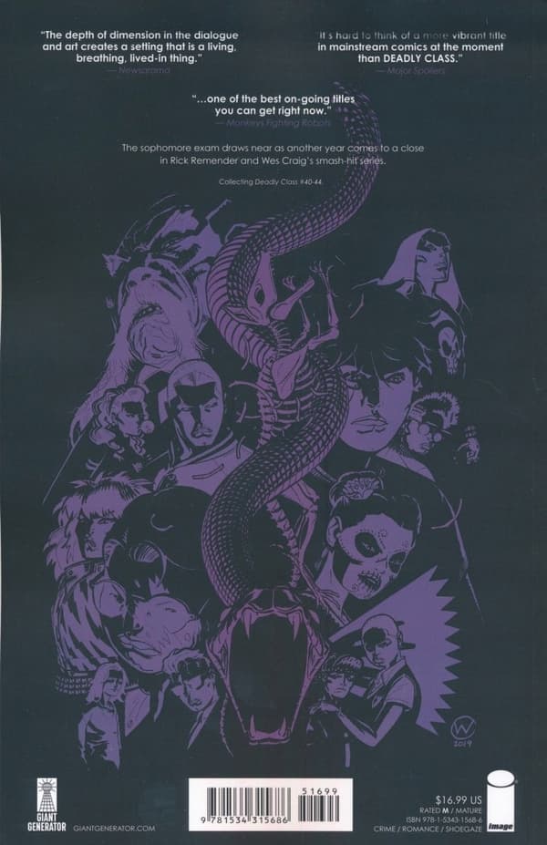 Deadly Class Volume 9: Bone Machine Remender Rick