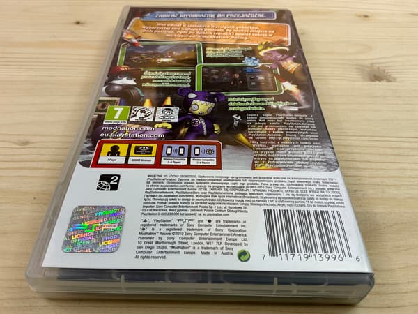 MODNATION RACERS MOD NATION disc – very good+ condition, complete set – PREMIERA PL PSP
