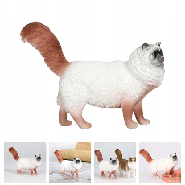 AESTHETIC PLASTIC CAT FIGURINE – TABLE DECORATION