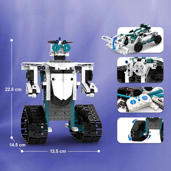 Technic Building Blocks – 3-in-1 Remote-Controlled Educational Robot