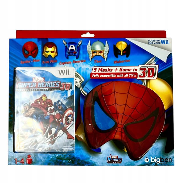 Marvel Super Heroes 3D: Grandmaster’s Challenge | NINTENDO Wii | + 3D MASKS
