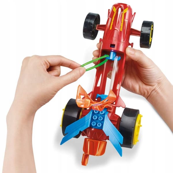 HOT WHEELS SELF-WINDING RACING CAR, RED, 4+