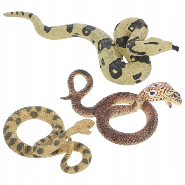 3 FUN SNAKE FIGURINES – REALISTIC GADGETS