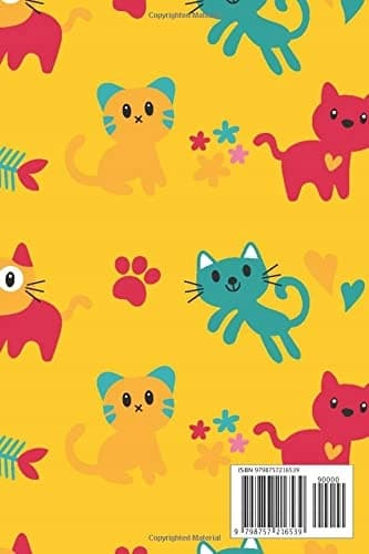 notebook cat: Notebook – College-ruled, 110 pages – Large, 6 x 9