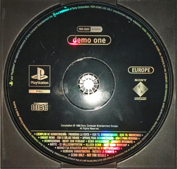 DEMO ONE PSX PS1 DISC ONLY