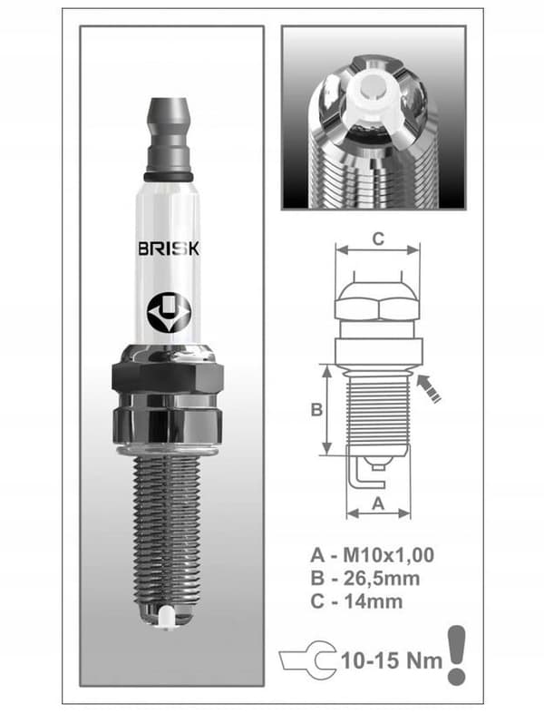 COR10LGS spark plug, BRISK – Czech Republic 3188