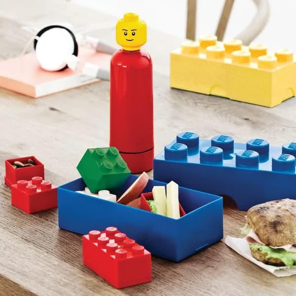 LEGO building block lunch box, breakfast container – GREEN
