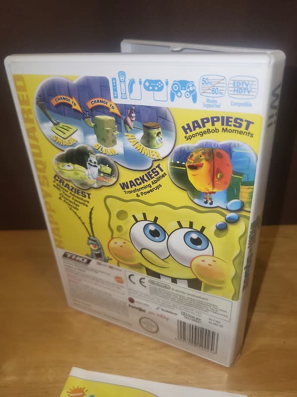 SPONGEBOB'S TRUTH OR SQUARE – NINTENDO WII – COMPLETE SET