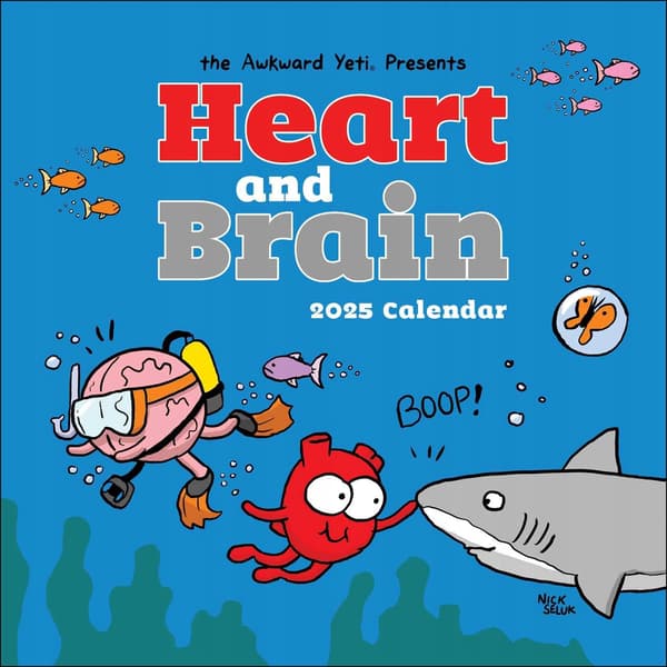 Seluk, Nick Heart and Brain 2025 Wall Calendar
