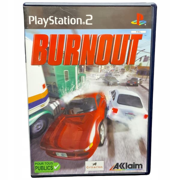BURNOUT 1 Game for PS2 PAL ENG Sony PlayStation 2 (PS2)