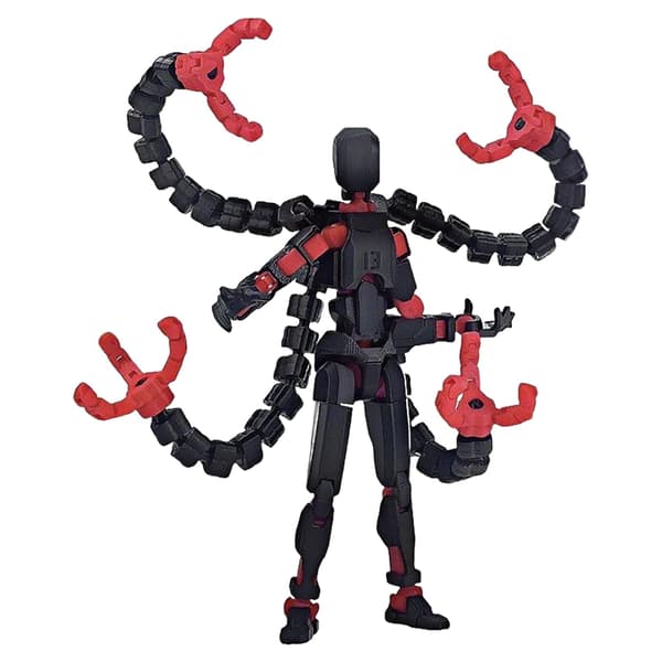 PLUSHCEWT T13 Action Figure with Interchangeable Hands and Accessories