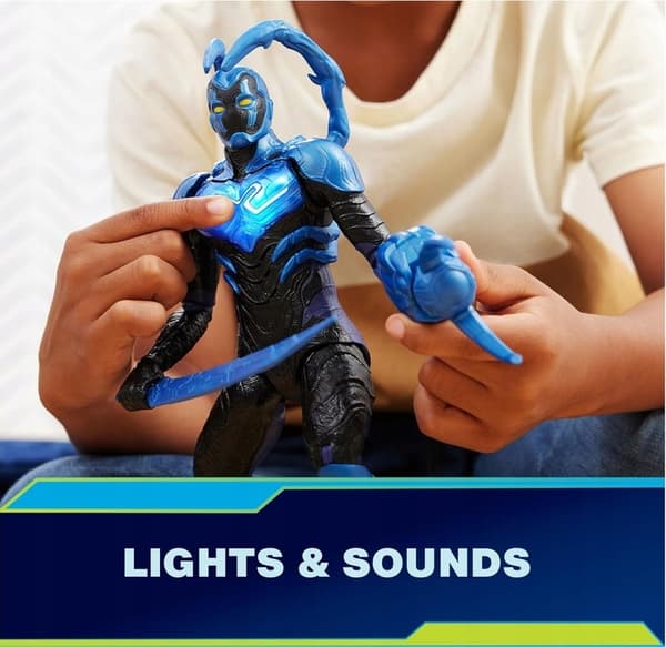 DC Blue Beetle Battle Mode 31cm Action Figure – Interactive, Lights and Sounds – Ages 4+
