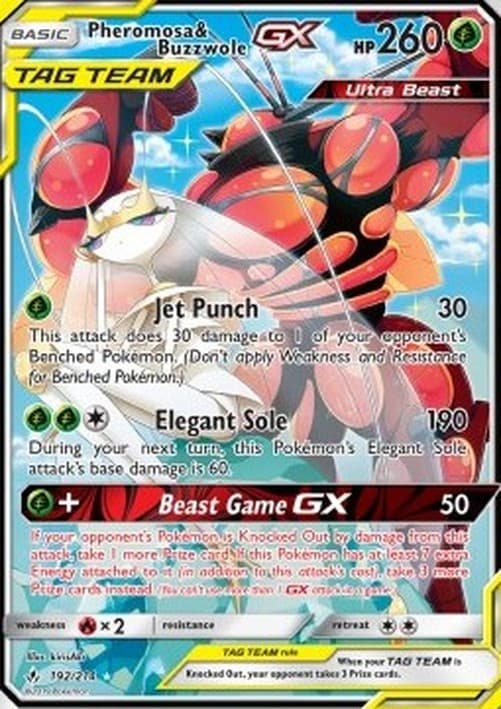 Pokemon Pheromosa & Buzzwole GX