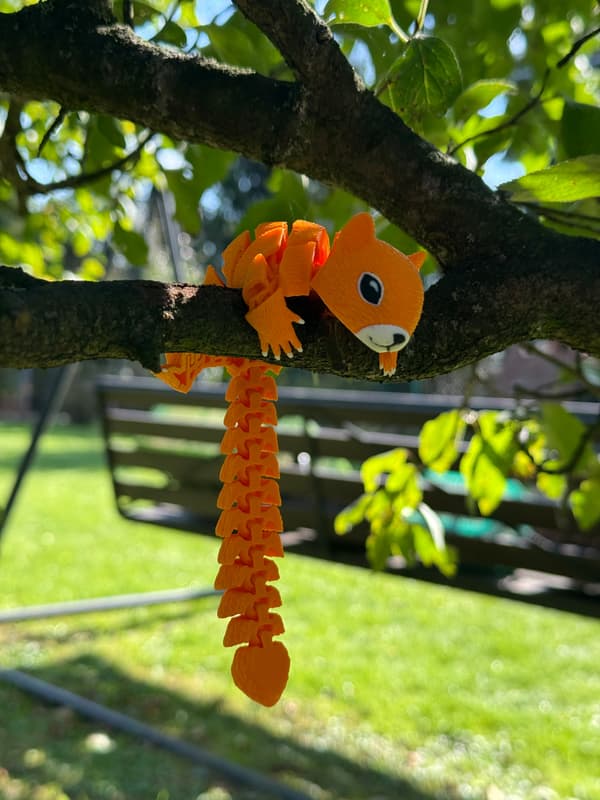 3D Segmented Squirrel – Your movable, stress-relieving friend, a toy