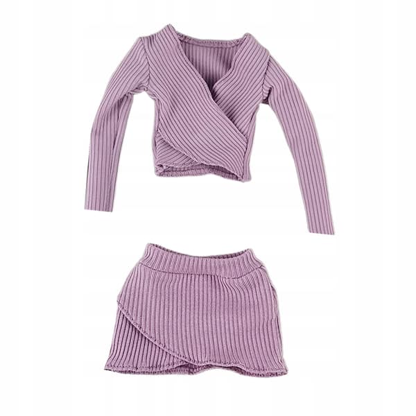 1:6 Scale Basic Crop Top Costume, Women’s Figure, purple
