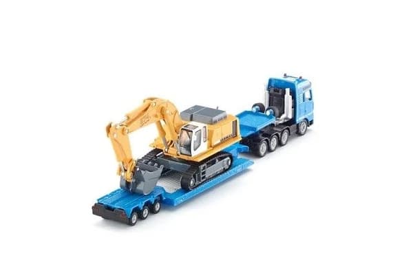 Siku S1847 flatbed lorry with excavator