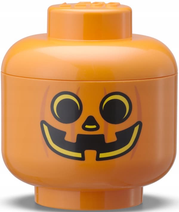Lego mini pumpkin head container NHG