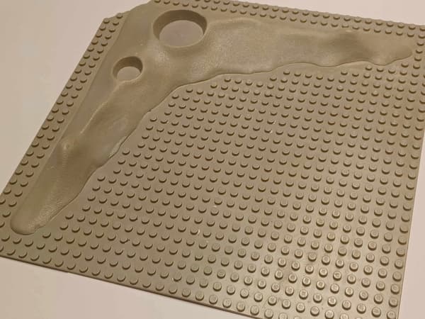 190A32. LEGO thin building plate 32x32, damaged, 3D, 3947
