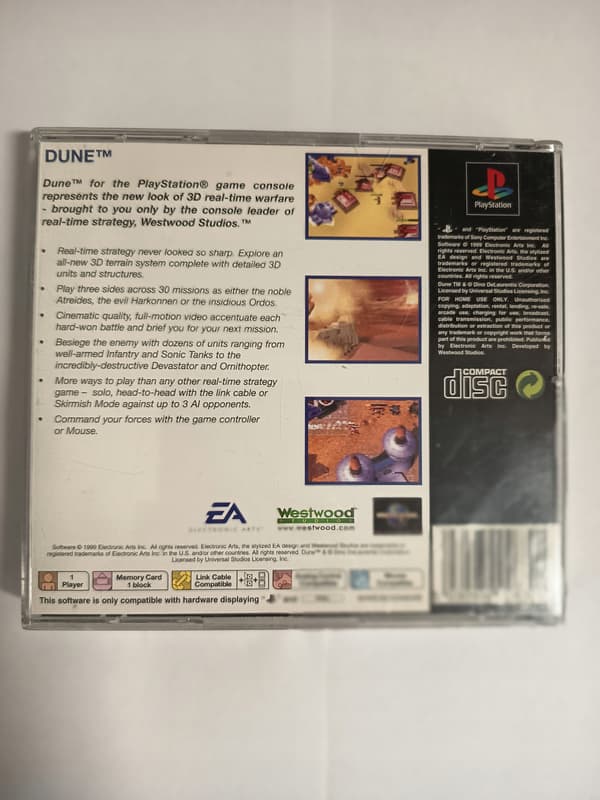 DUNE for PlayStation (PSX) – English version, without a manual