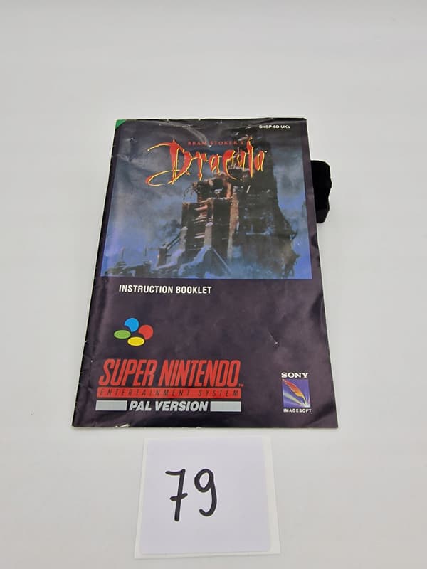 NINTENDO SNES BRAM STOKER’S DRACULA
