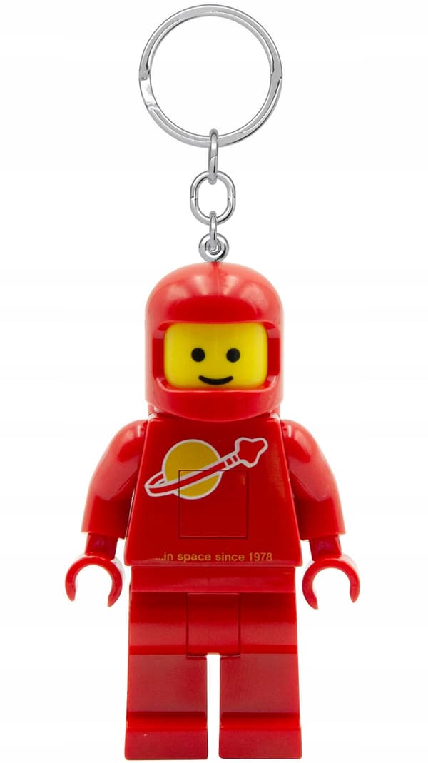 LEGO LED TORCH KEYRING – SPACE CLASSIC ASTRONAUT – RED + GIFT BAG