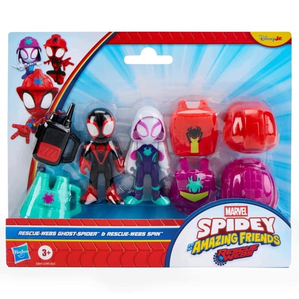 Miles Spin Morales and Ghost-Spider figurines - Spiday Disney set