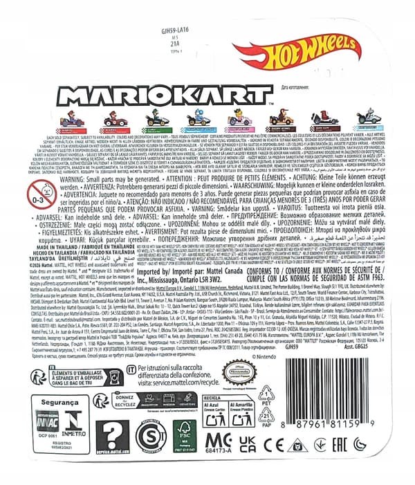 Hot Wheels Mario Kart – Dry Bones Standard Kart