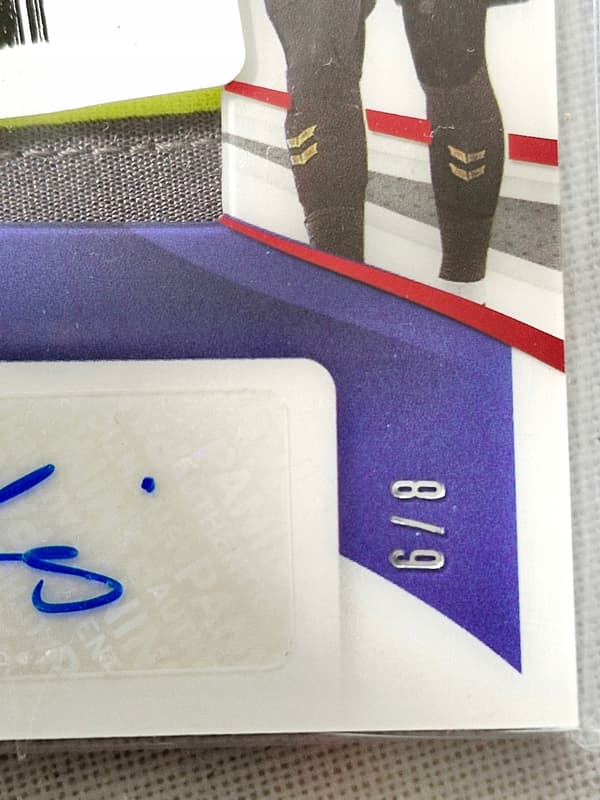 ASMIR BEGOVIC IMMACULATE PREMIUM MATCH-WORN PATCH 8/9 EVERTON AUTOGRAPH