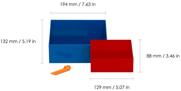 LEGO Shovel Set with Distributor (Blue/Red) LEGO