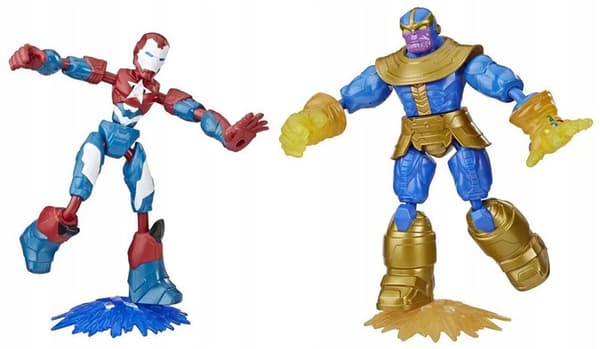 Marvel Iron Patriot Thanos 15cm Bend Hasbro E9197