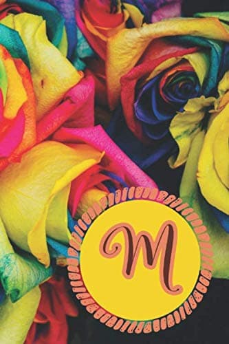 M Initial Monogram Journal Notebook for Women: Personalised, Customised Ra