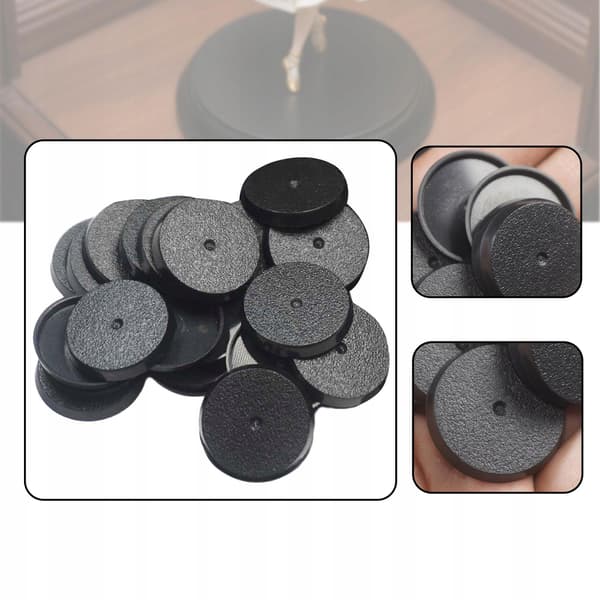 Miniatures: Model Bases – 1.10-inch Mini Table Games Storage Set for Wargames – 20 pieces