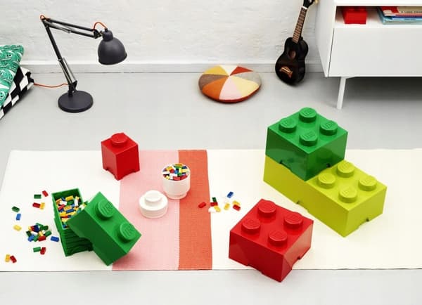 LEGO 40031734 2x2 dark green brick container
