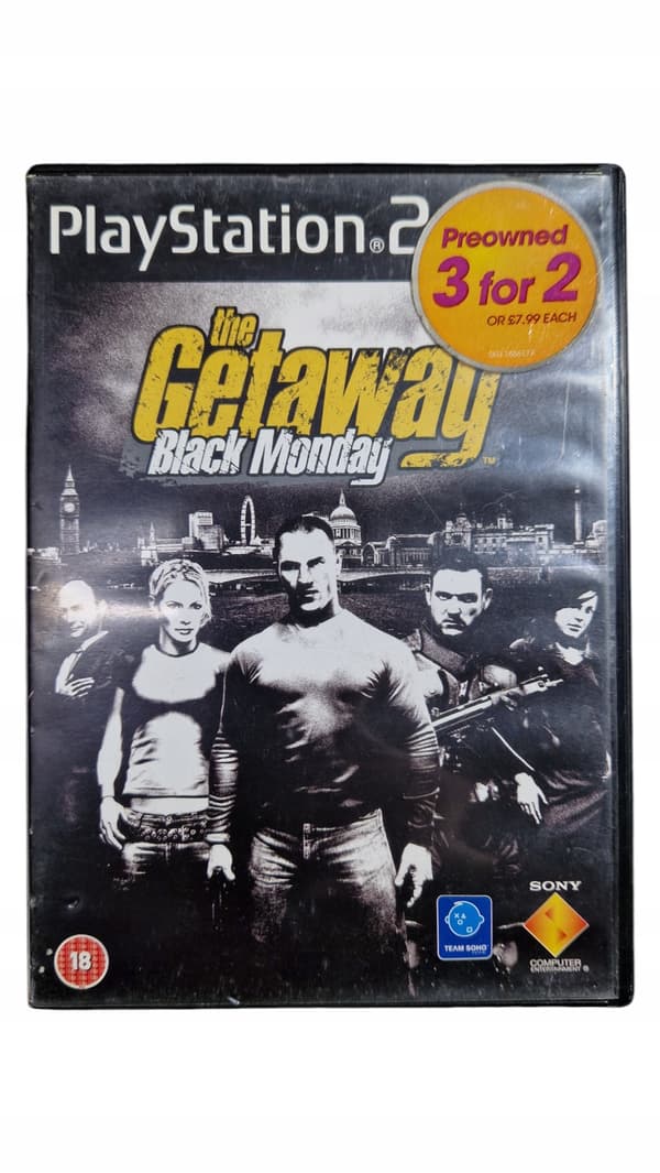 PS2 game The Getaway: Black Monday || English language version