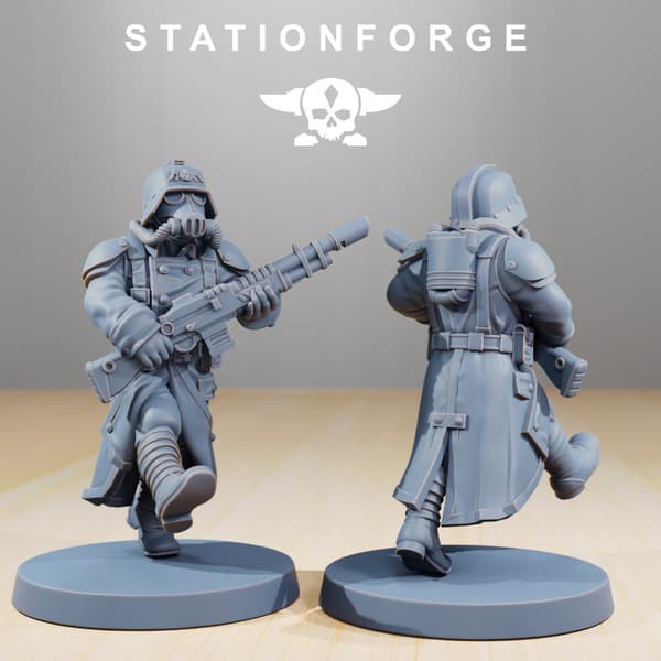 Grimguard Marching Poses – Station Forge – 3D printing