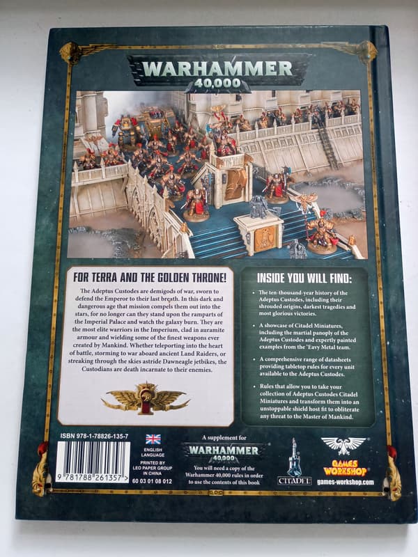 Codex Adeptus Custodes No. 17 – 8th Edition