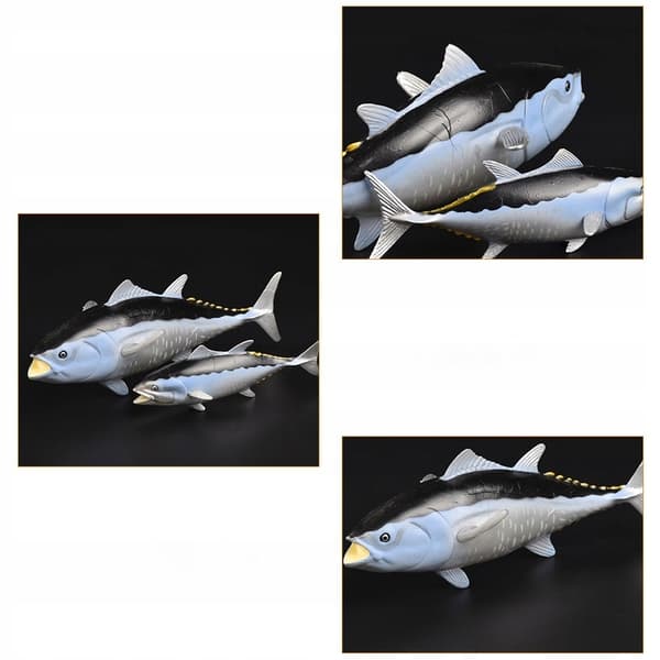 2 DECORATIVE SEA FISH MODELS MADE FROM SAFE MATERIAL
