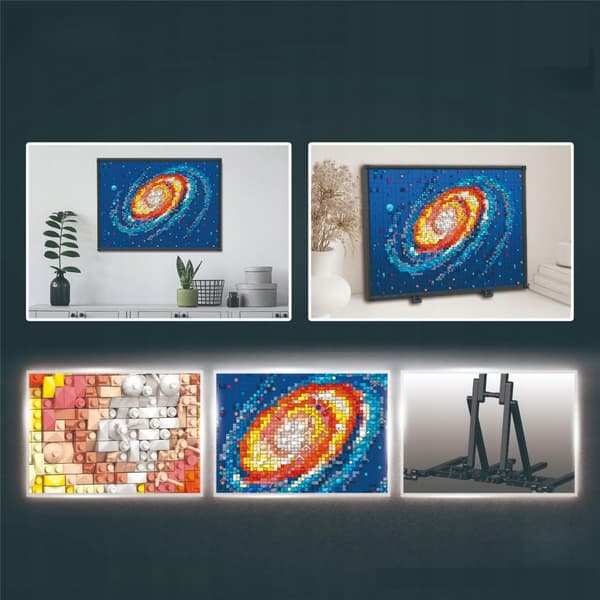 MILKY PIXEL ART – 2,438-PIECE BUILDING BLOCK SET