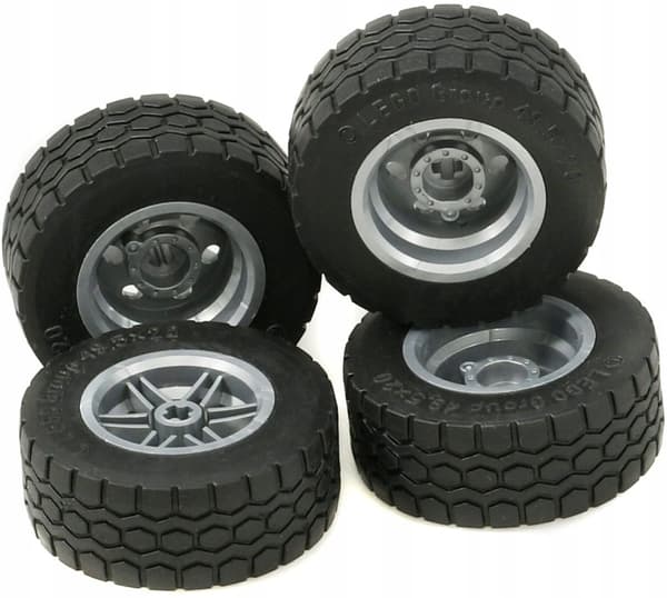 LEGO TECHNIC Wheels 49.5x20 15413 6106303 56145 flat silver