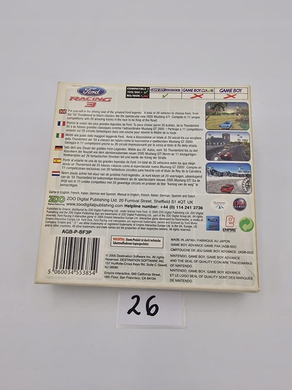 GAME BOY FORD RACING 3 – ORIGINAL