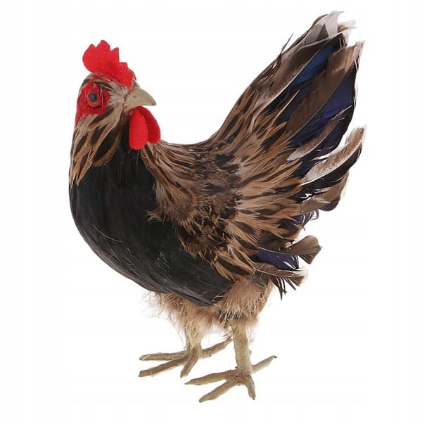Feather Chicken Miniatures – Model Statue – Simulated Sculpture – Christmas