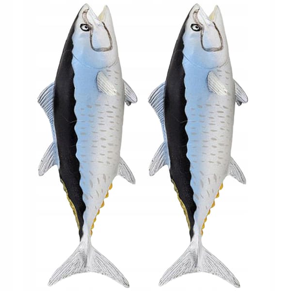 2 DECORATIVE SEA FISH FIGURINES – EDUCATIONAL AND STYLISH