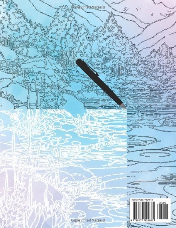 Ink Tracing: Relaxation Colouring Book