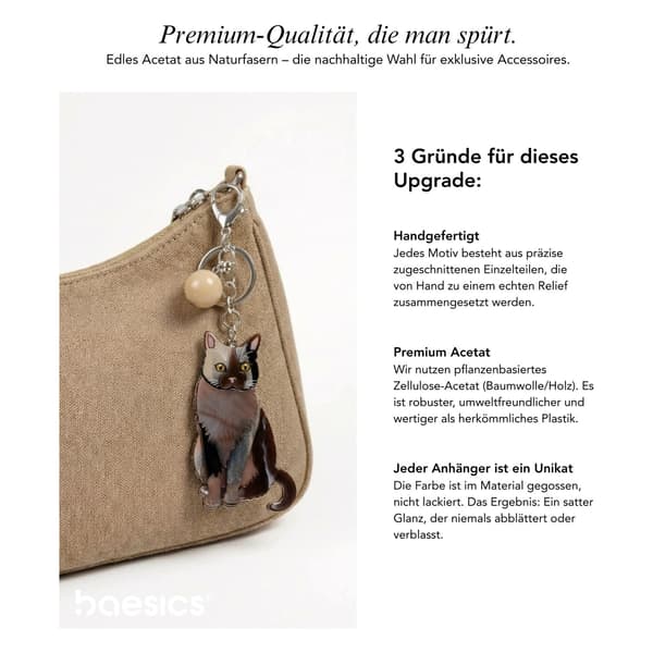 3D box – keyring featuring a dog and a cat