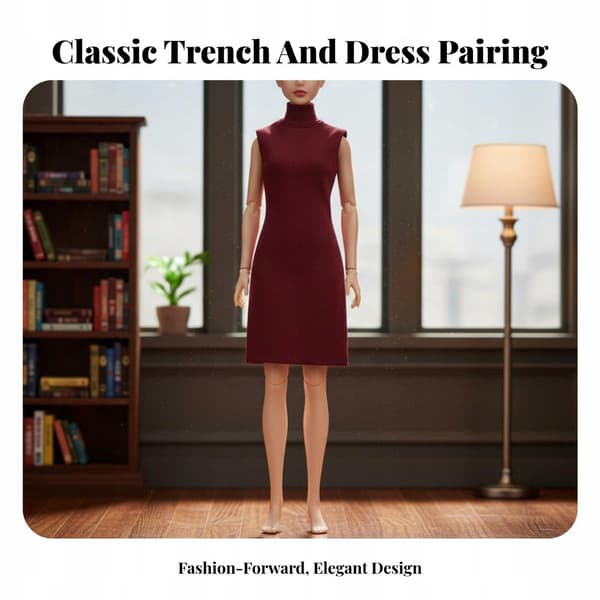Women's Dress, White, Long Coat