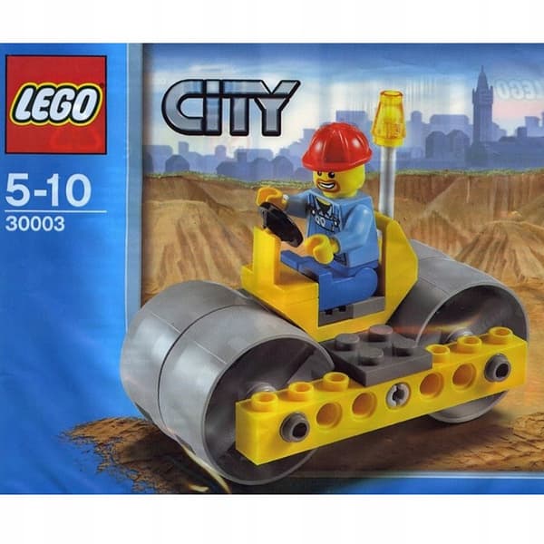 LEGO 30003 City – Construction Worker minifigure, polybag, MISB, 2009