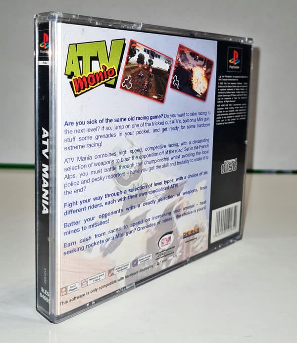 ATV MANIA PSX 3XA game – READ THE DESCRIPTION!