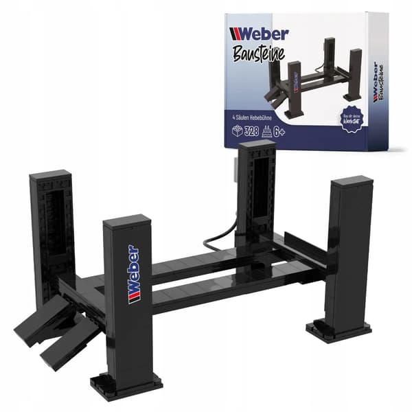 Weber 328 electric four-post lift blocks