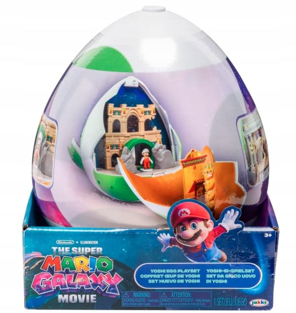 SUPER MARIO GALAXY YOSHI EGG TOY PLAYSET – INTERACTIVE SET, 23 CM