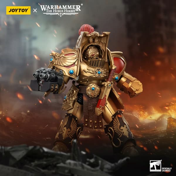 JoyToy Legio Custodes Aquilon Terminator Squad with Lastrum Storm Bolter
